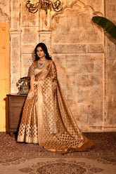 Metallic Banarasi Tissue Handloom Saree